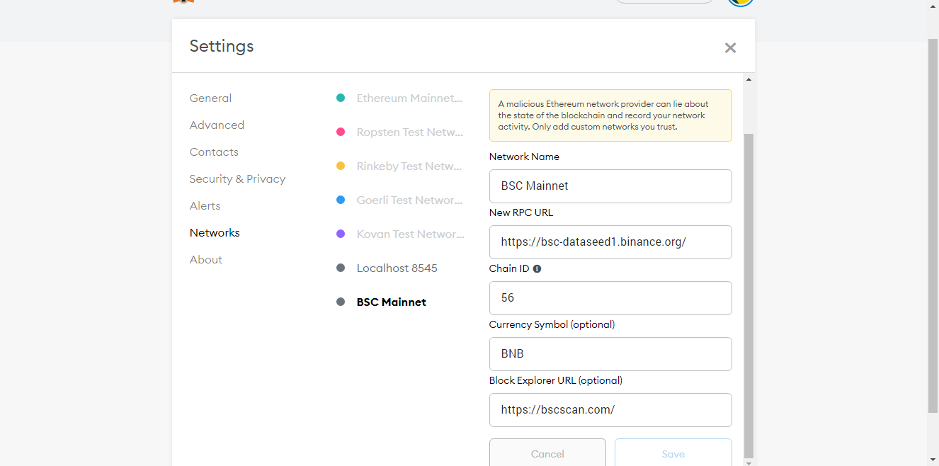 2. Set Up Metamask Account