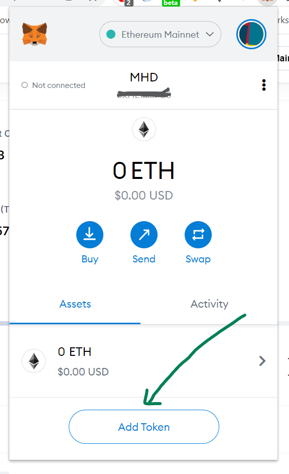 Step 5: Enter MetaMask Address