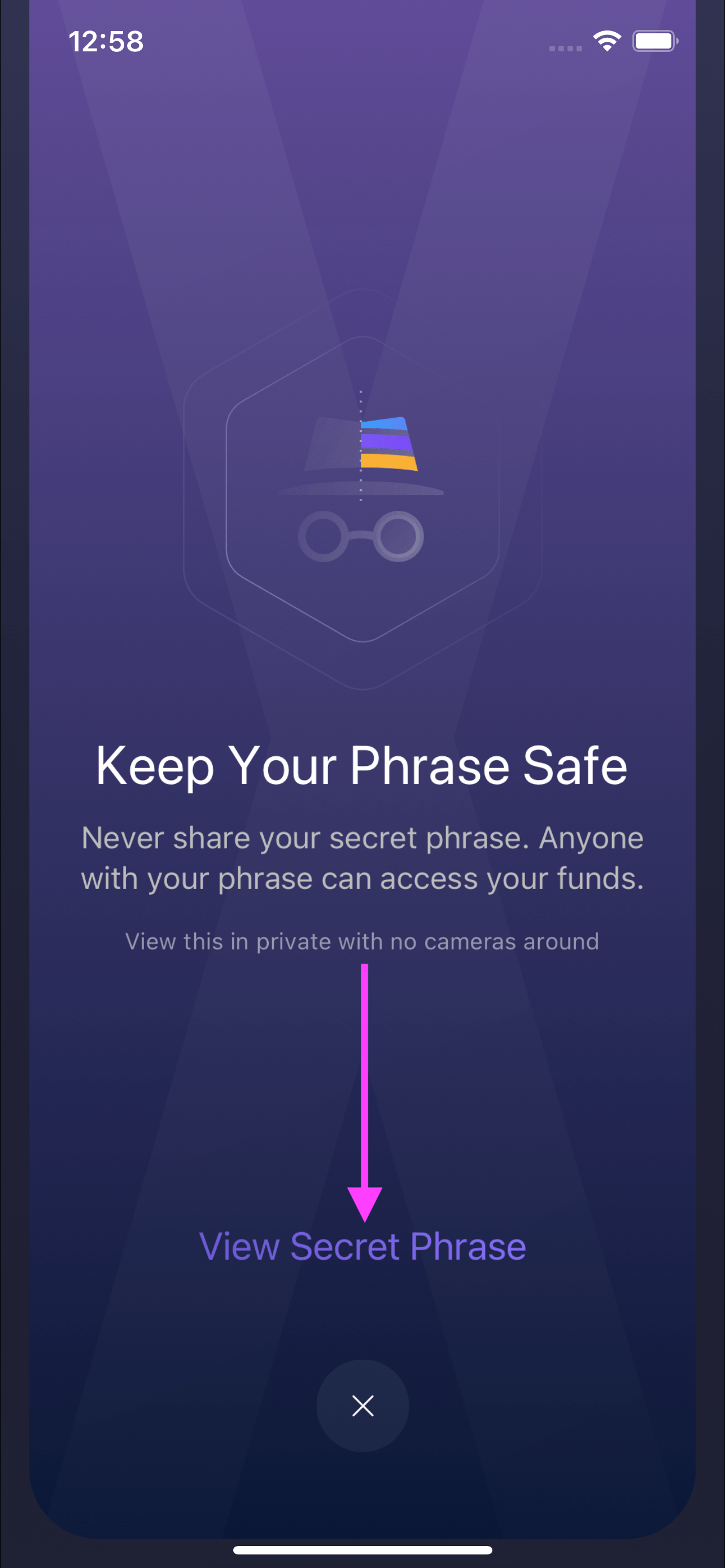 4. The seed phrase is the only thing needed to access funds