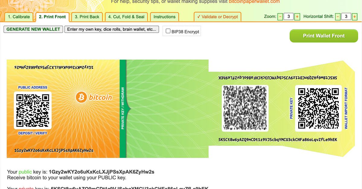 Security Considerations for Cryptocurrency Paper Wallets