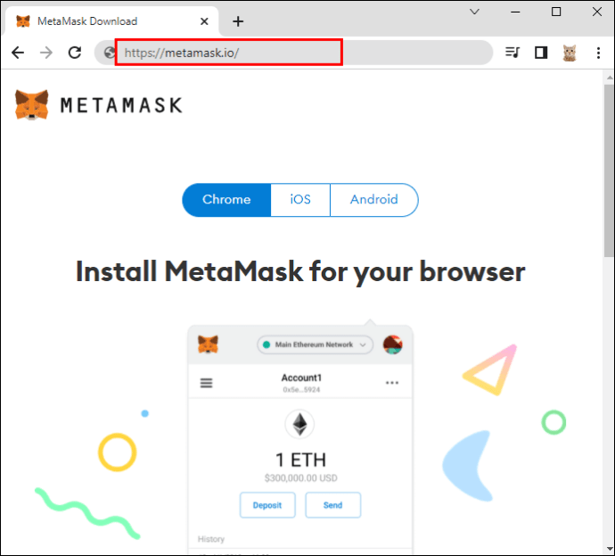 Follow these steps to create a MetaMask wallet: