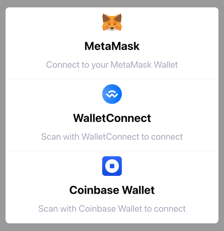 2. Linking Metamask to Coinbase: